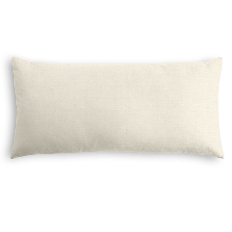  Housse de coussin rectangulaire et insert, 12 po x 18 po, Blanc cassé