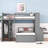 Hasel L Shaped Bunk Bed with Desk, Bookcase and Wardrobe-633294465-642342477