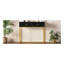 Console pour table d'entrée, console moderne et élégante avec rangement, console étroite avec deux tiroirs à rayures pour le couloir du salon, noir-1022184802