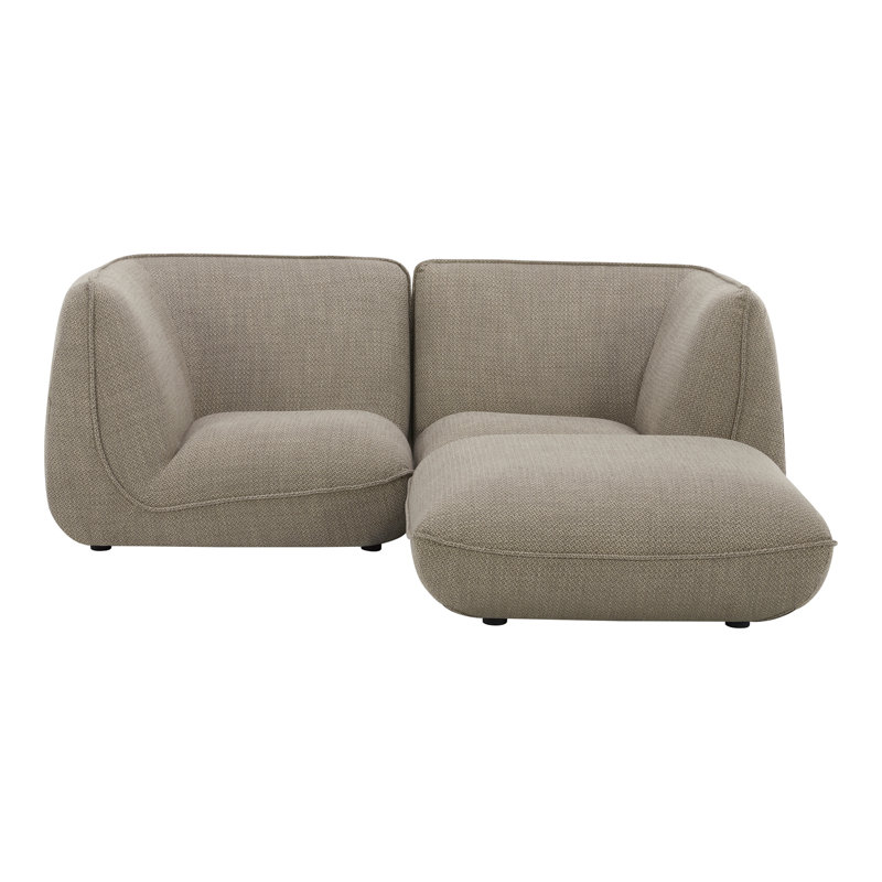 Modular Sectional, Speckled Pumice Basketweave