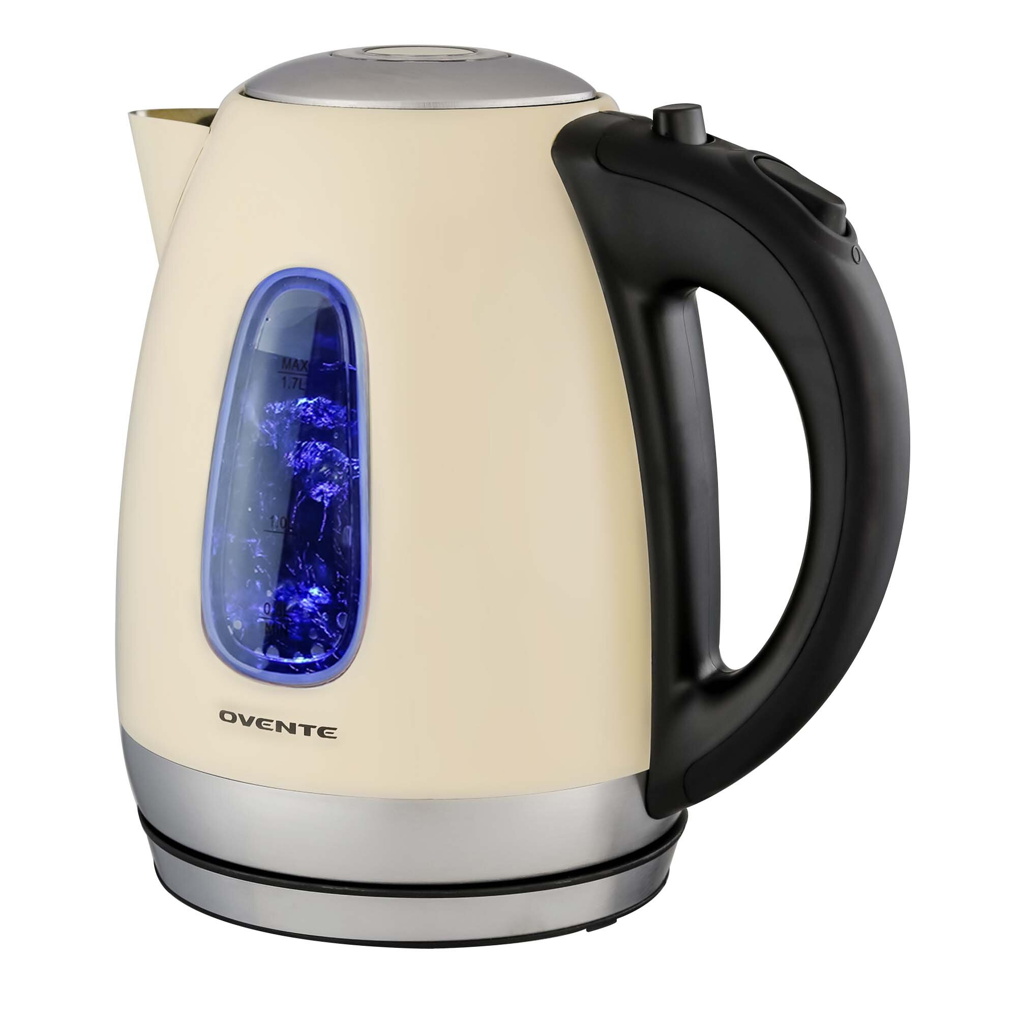 Nostalgia Retro 1.7-Liter Stainless Steel Electric Water Kettle