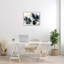 Fleurs bleues modernes sur bois, impression-93926136-93926133