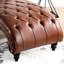 Chaise longue sans accoudoirs touffetée