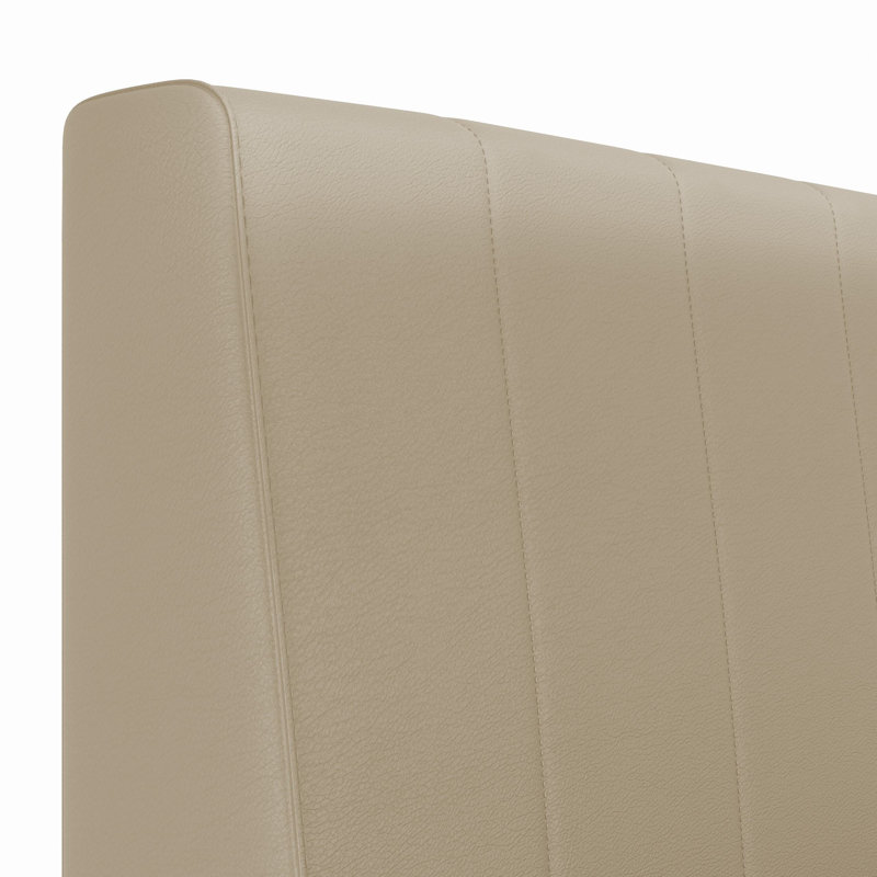 Single Booth - Stitched Channeling (Final Assembly Req.), Quick Ship - Next Day, 42"H x 60"W x 24"D, Fawn