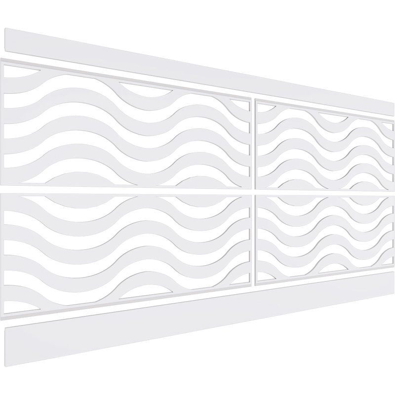 Panneaux muraux blancs 94,5 "(paquet de 4), L 44 po