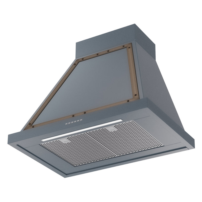 ILVE UANB30BGC Nostalgie Noblesse 30 inch Range Hood, Blue Gray/Burnished