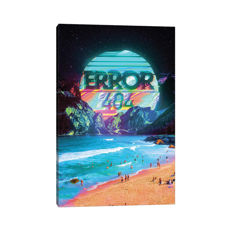 Erreur 404 par Nicebleed - Estampe numérique sur toile tendue avec châssis, H 26 po x l 18 po x 1,5 po