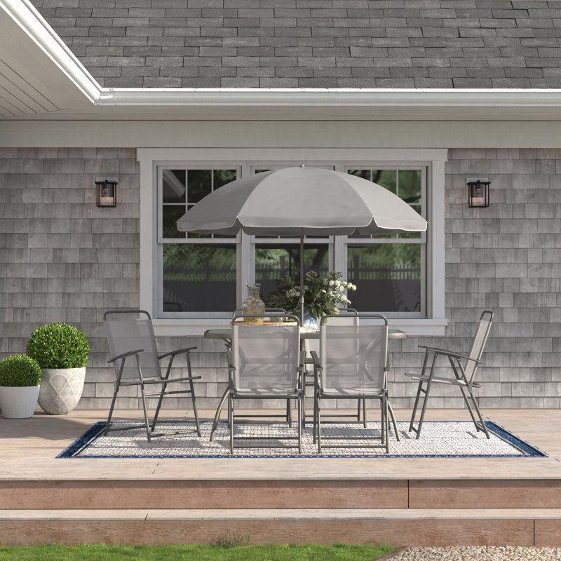 Coddington 6 - Person Patio Dining Set with Rectangular Table