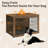 Furniture Style Dog Crate With Mat-1489851309