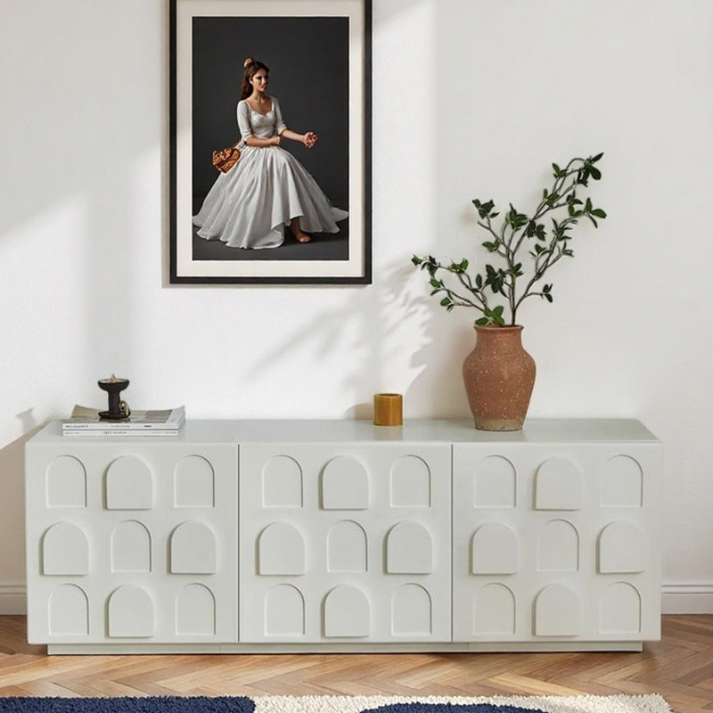 Armoire d'entrée Nordic Minimalist, H 25,6 po x l 70,9 po x P 15,7 po 