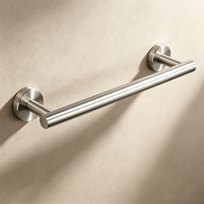 Stainless Steel Towel Bar for Bathroom - Heavy Duty Wall Mounted Shower Towel Rack with Rustproof Brushed Nickel Finish, Durable Bath Accessories
