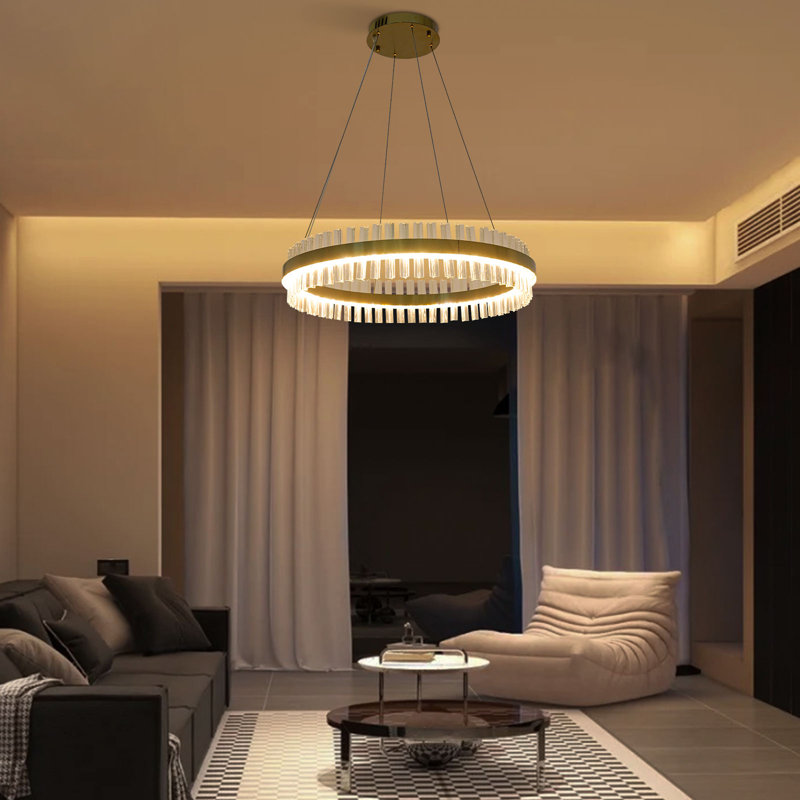 Lustre en cristal 31,5 po