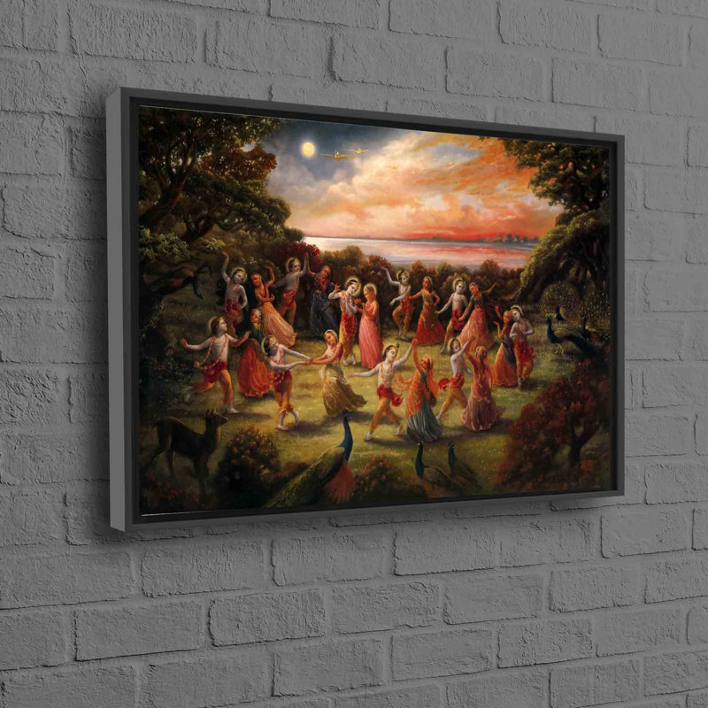 Print on Canvas, 50 cm H x 70 cm W, Framed Print without Mat, Black