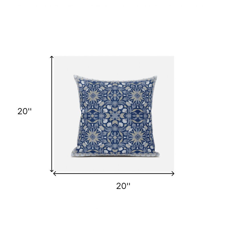 Paisley Blown Seam Suede Throw Pillow