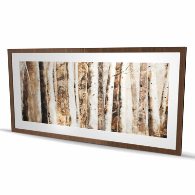 «Trees of an Abstract Forest - Landscape», reproduction encadrée