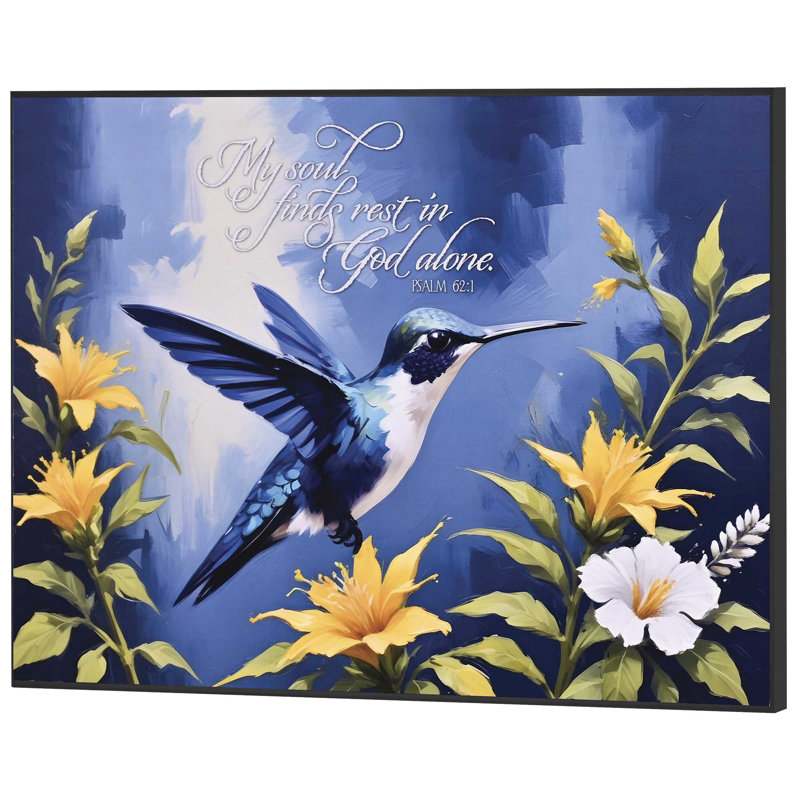 Plaque murale Hummingbird Soul Finds Rest