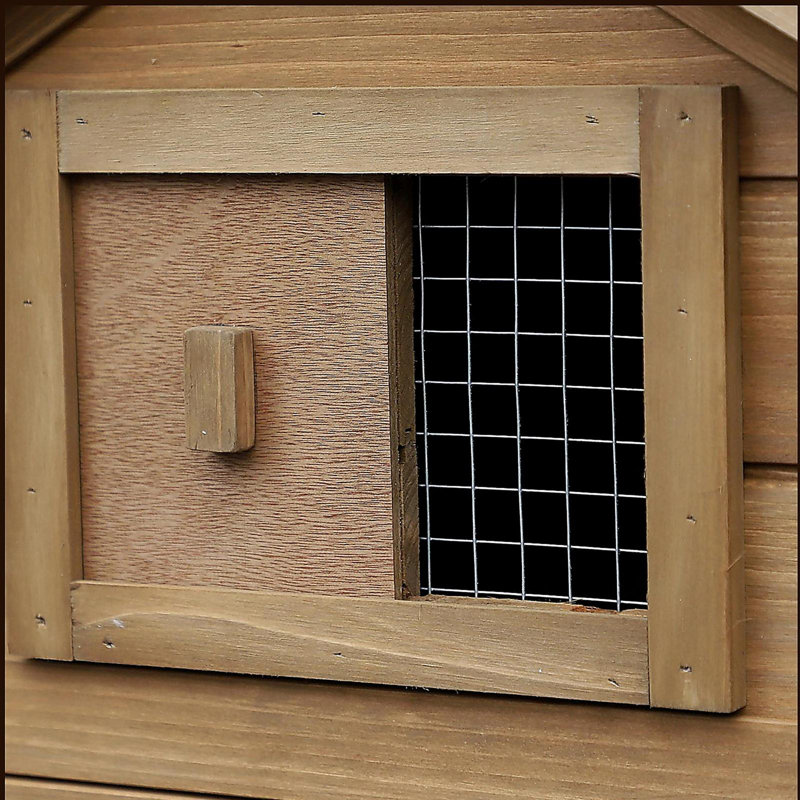 Petit poulailler en bois 59 po PawHut, Naturel
