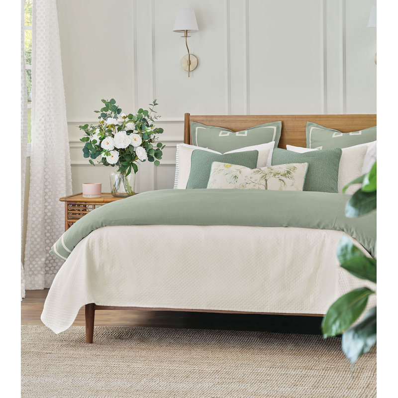 Resort Linen Program Linen Duvet Cover, Super Queen Duvet Cover, Breeze Mint