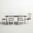 Heppman Extendable Four Leg Dining Set