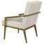 Fauteuil d'appoint rembourré en métal Merriman-592567699