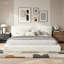 Structure de lit avec table d'appoint coulissante réglable, coussin éponge rembourré 8,7 po Cloud-129888734
