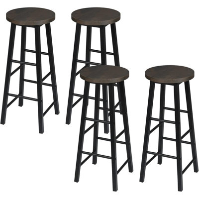 Haydenville Upholstered Bar Stool with Steel Frame