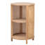 Palladino 2-Storage Natural Wood and Rattan Nightstand