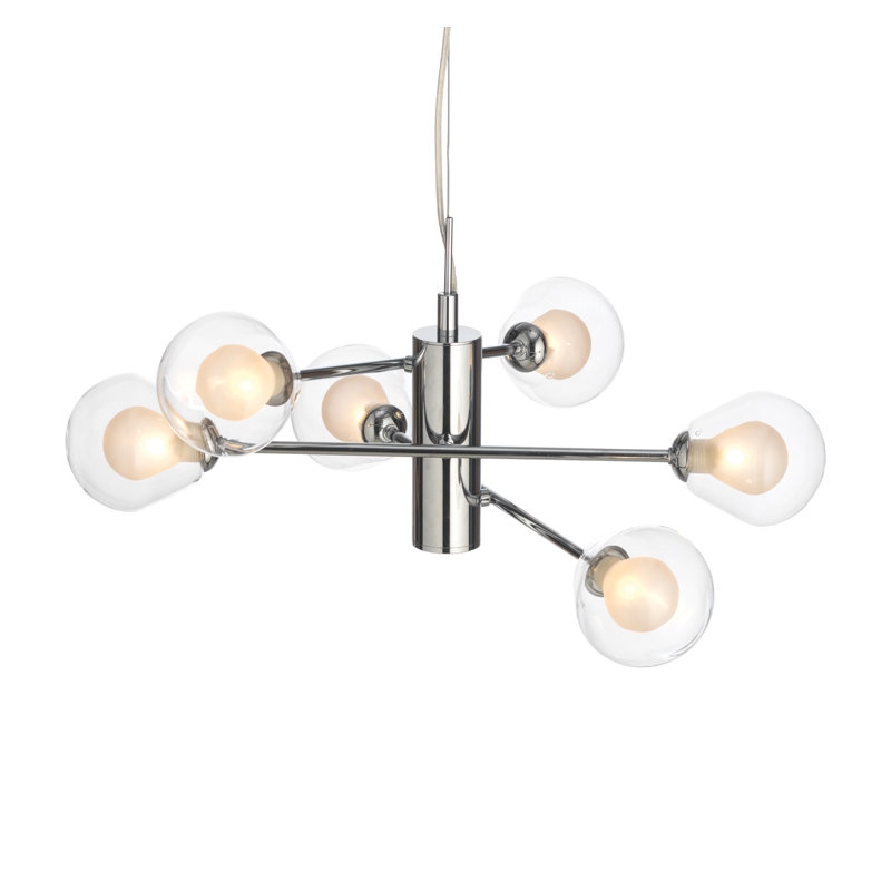 6 - Light Polished Chrome Pendant