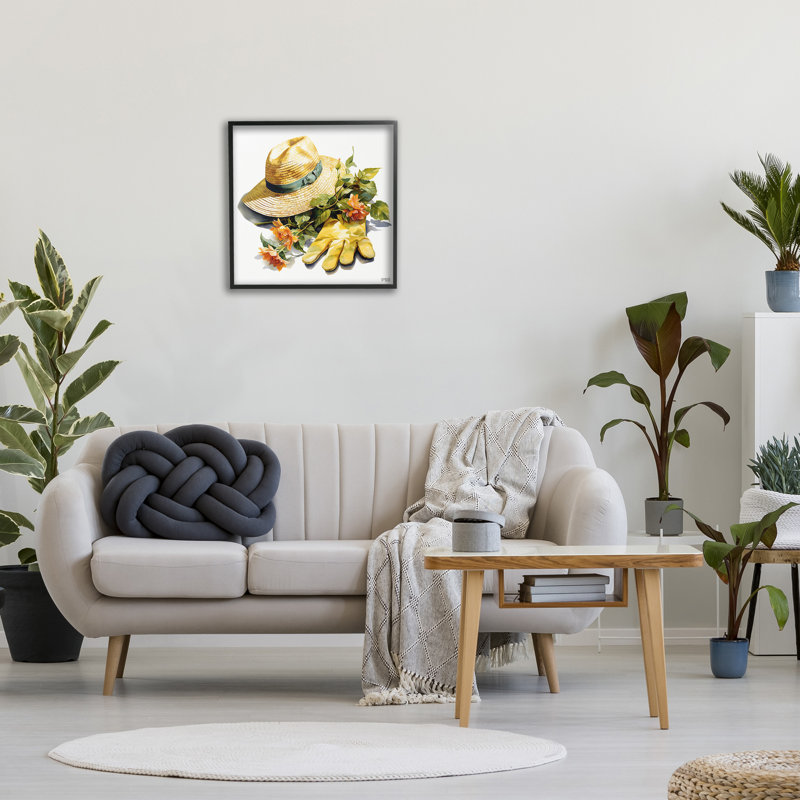 Art floral giclée encadrée par RB, Giclée encadrée noir minuit, H 24 po x l 24 po