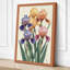 Iris Garden Botanical - Wrapped Canvas-606420660-606420668