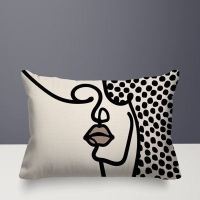 Jai Abstract Reversible Indoor/Outdoor Lumbar Pillow