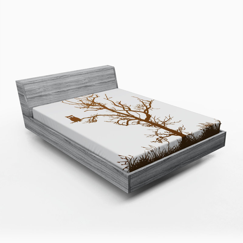 Owl Microfiber Fitted Sheet, Queen Fitted Sheet