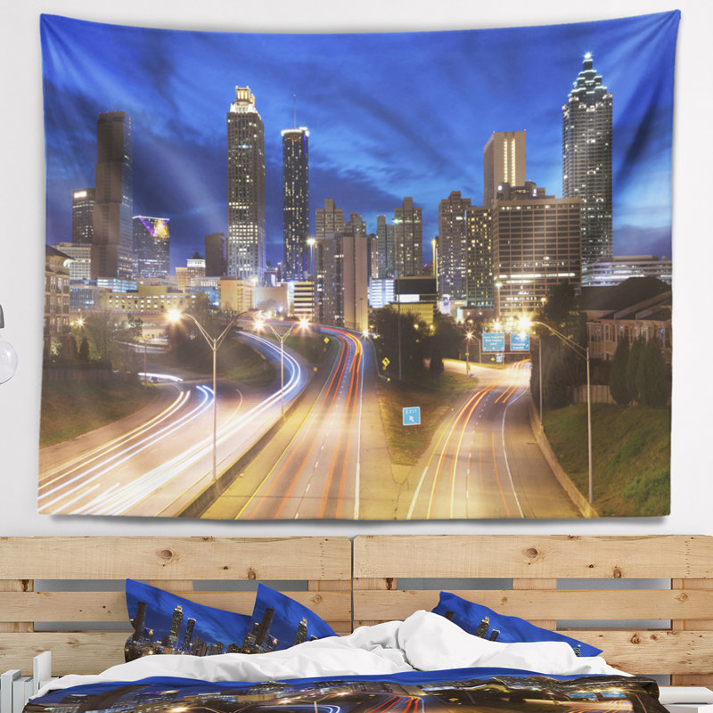 Tapisserie «Cityscape» Skyline, H 78 po x l 92 po