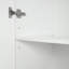 Grande armoire de rangement avec trois tiroirs pour salle de bain / bureau, blanc