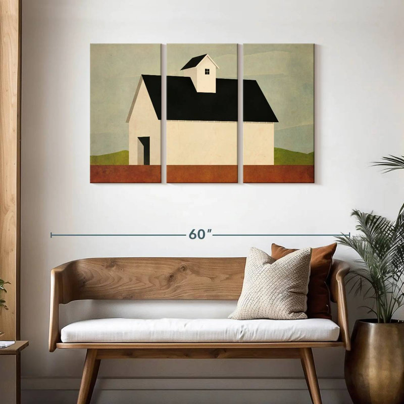 Lilie Fall Barn, 28" H x 45" W