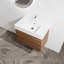 Meuble-lavabo mural 30 po avec lavabo en résine, 2 tiroirs à fermeture en douceur-125539364-125539363