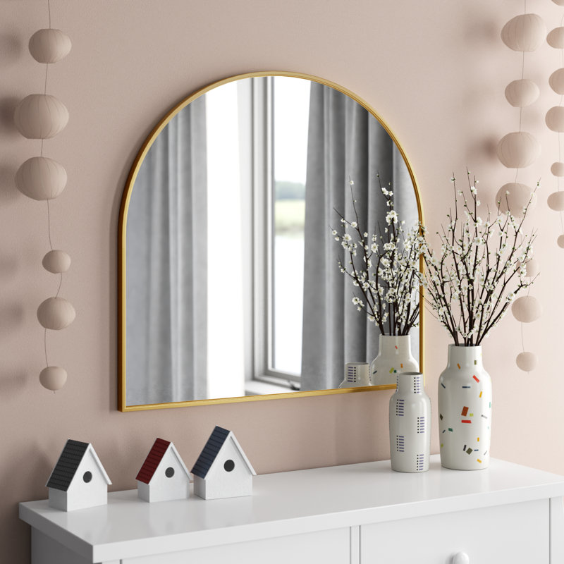 Iron Arch Mirror, Gold, 31" x 33"