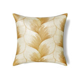 The Met x Ann Gish Fan 100% Cotton Throw Square Pillow Cover