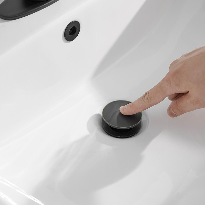 Bathroom Sink Pop-Up Drain With Overflow, Oil Rubbed Bronze