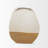 Stearne Short Off White Texture Vase