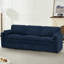 Canapé moelleux moderne de 89 po avec coussin rembourré, canapé en chenille avec 2 coussins bien rembourrés, canapé 3 places pour le salon, la chambre à coucher-63024901