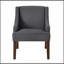 Fauteuil d'appoint moderne rembourré avec pieds en bois-131260916