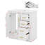 Ensemble de meuble-lavabo 30 po avec lavabo en céramique et porte à 3 tiroirs-1257265176