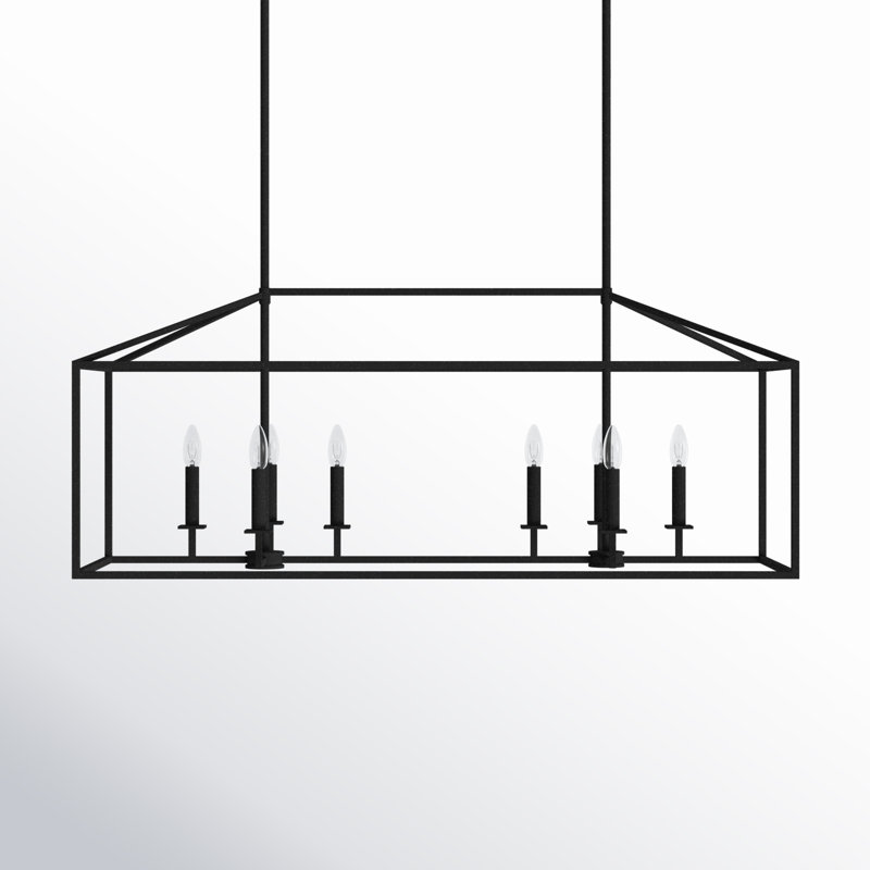 Ellis 8-Light Chandelier, No, Midnight Black