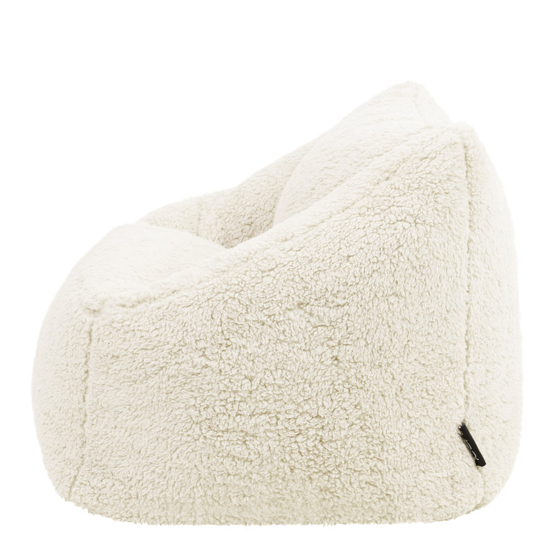 Kids Natalia Armchair Bean Bag, Cream Teddy
