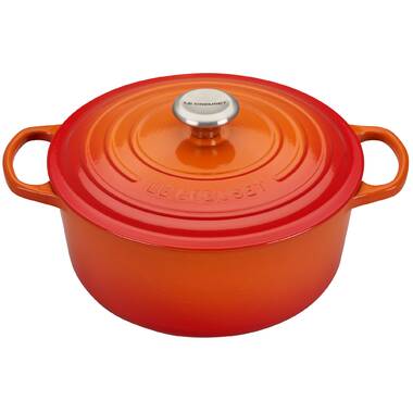 Le Creuset 5.25 Qt Cast Iron Roasting Pan - Flame Orange
