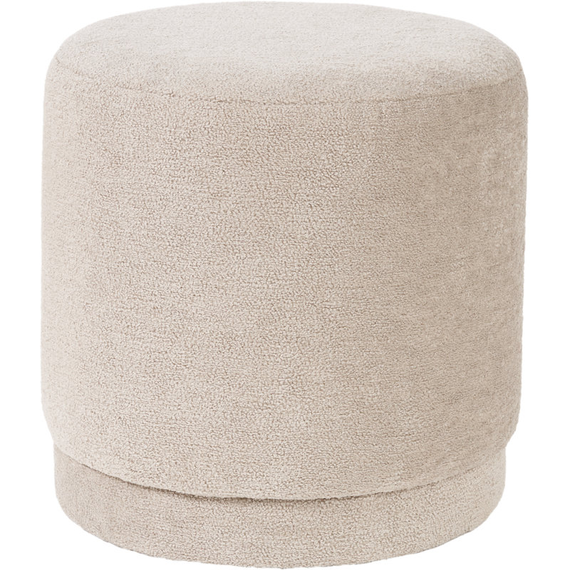 44cm Wide Round No Pattern Cocktail Ottoman