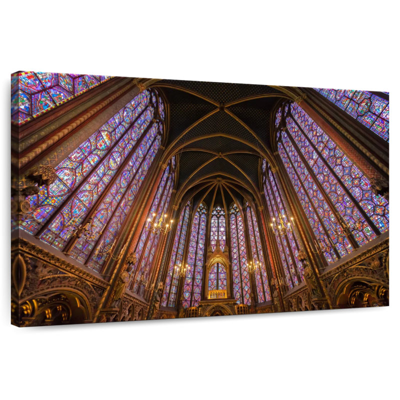 Lilie à l'intérieur de la Sainte-Chapelle, H 20 po x l 30 po