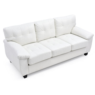Glory Furniture Gallant G907a-s White . Removable Backs For Quick Delivery Choice. Hardwood Frame Function. Pocketed Coil Cushions With High Foam And Fiber. 76.56 In. Depth, 33.69 Width, 34.31