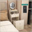 Meuble-lavabo compact polyvalent avec miroir, lumières et multiples options de rangement-395806093